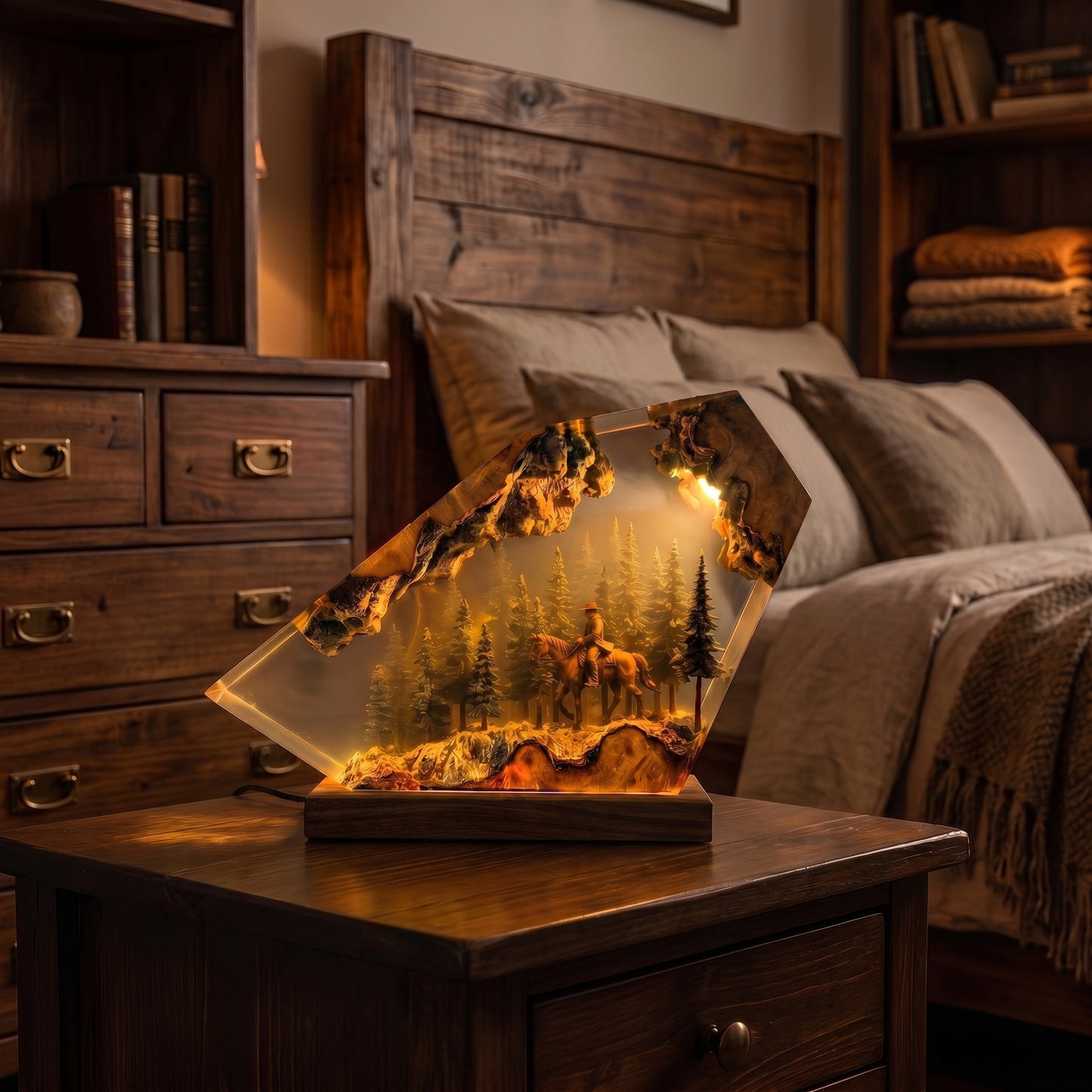 Handmade Western Resin Lamps