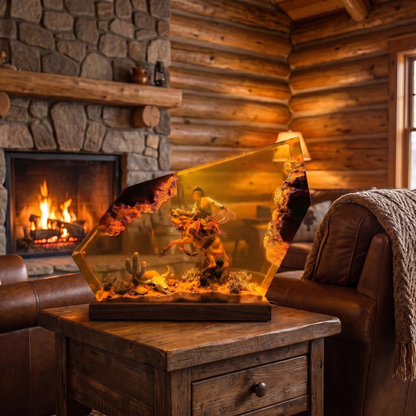 Handmade Western Resin Lamps