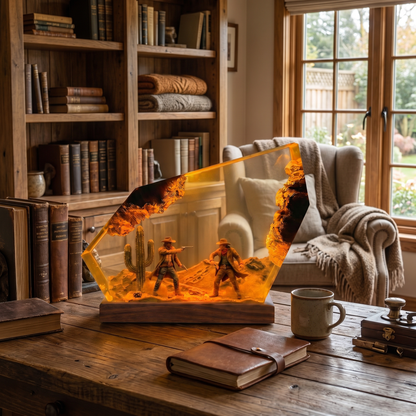 Handmade Western Resin Lamps